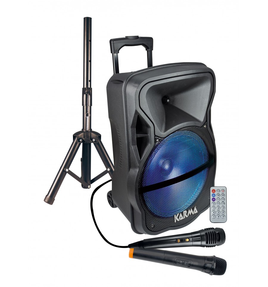 Karma PICO 10 Altavoz Amplificado con micrófono inalámbrico de 300W -  Distribuciones Calver