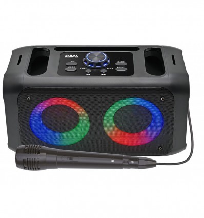 Karma WPARTY 2 Altavoz portátil de 20 W Rms. Max (200W). con batería recargable y micrófono