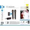 Karma VOICE 2M Micrófonos inalámbricos de karaoke + receptor, (Pack de 2 micrófonos)