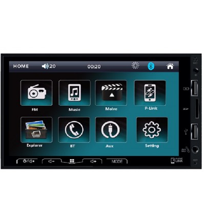 NITHSON 7008ML Pantalla multimedia 6,8'' 2DIN con Bluetooh, USB y Mirror Link