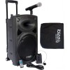 12" PORTABLE PA SYSTEM W/ 2 VHF MIC /USB-SD REC /VOX, BT