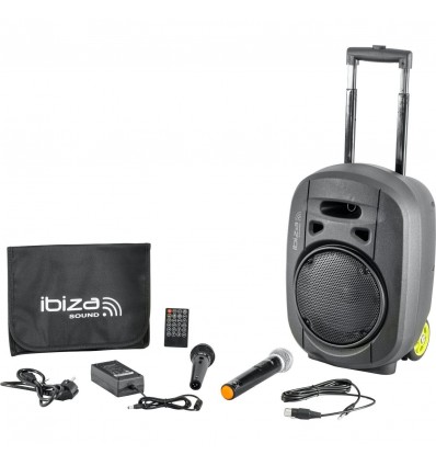 Ibiza Sound PORT8VHF-MKII-TWS Altavoz Portátil AUTONOMO 8" 400 W Max. Con TWS