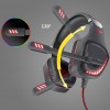 Karma GT 97R Auricularescascos Gamer para videojuegos con LED rojo