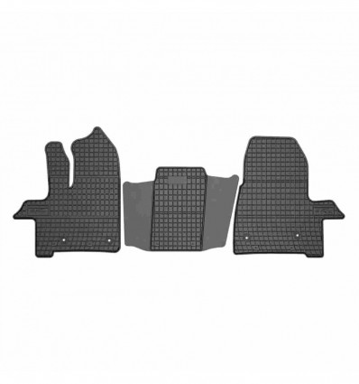 Alfombrillas de goma para Ford Transit Custom - van, 2 plazasa, 1era fila, post lifting, cambio automatico - (Desde 2017)