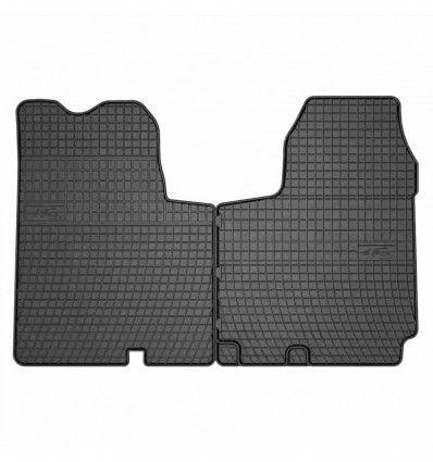 Alfombrillas de goma para Nissan Primastar I - 1era fila, post lifting - (2006-2016)