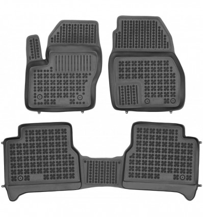 Alfombrillas caucho Ford TOURNEO CONNECT II - with an extra material on the driver side, 5 passenger(2013 - 2022)