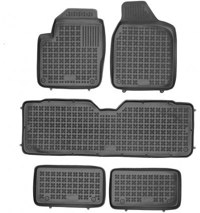 Alfombrillas caucho Seat ALHAMBRA I version 7 passenger(1996 - 2010)