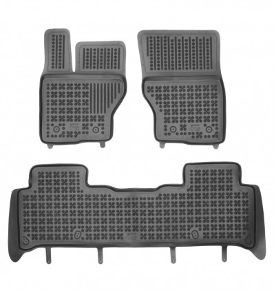 Alfombrillas caucho Land Rover DISCOVERY V version 7 passenger (with the third row of seats folded)(2017 -)