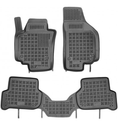 Alfombrillas caucho Seat ALTEA XL excluding versions with bluetooth module located under the drivers seat(2006 - 2015)