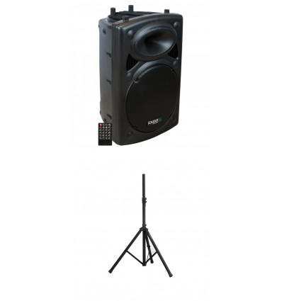 Oferta IBIZA SOUND SLK15A-TWS Altavoz profesional + Karma TL 152P Soporte trípode