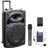 IBIZA SOUND PORT15UHF-BT Altavoz Portátil a baterías de 15", USB/VOX/BLUETOOTH/ 2 x Micrs UHF, Trolley, 800W Máxima 400W RMS