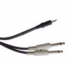 Karma CA 8241 Cable de audio de 3M - Jack estéreo de 3.5 mm/ 2 x 6.3 mm Monm Jack