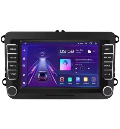 Pantalla Multimedia para Volkswagen, SEAT y SKODA | CarPlay y Android Auto | HD 7"